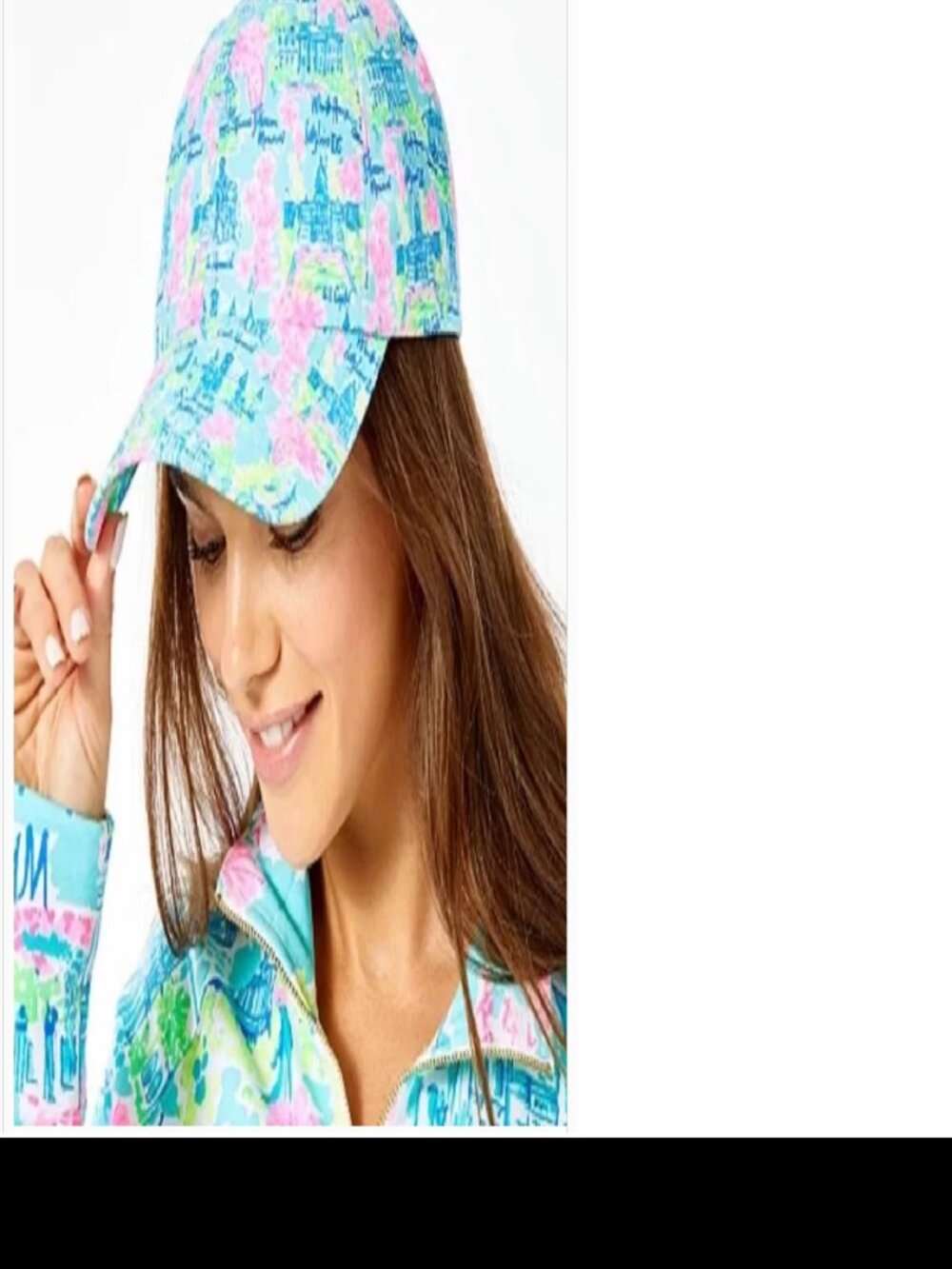 NWT NEW Lilly Pulitzer Run Around Hat Cap Multi Lilly Loves Washington D.C. OS